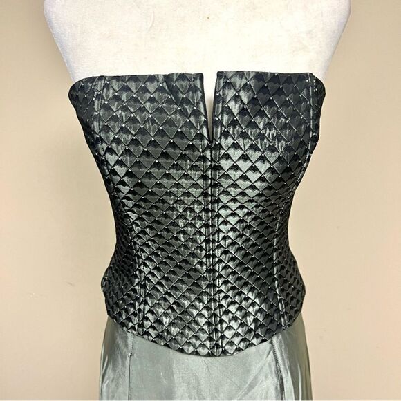 Scott McClintock green formal two piece dress Sz 2 - Picture 3 of 12